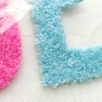 Transferts DTF personnalisés, lettres en chenille moelleuses, alphabet, transferts thermiques, patchs à repasser pour vêtements, t-shirts