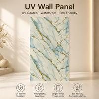 Panneau mural en PVC marbré, fabrication directe usine, 2 mm, revêtement UV, veinage doré, taille personnalisée OEM, vente en gros, panneau mural intérieur pour hôtel
