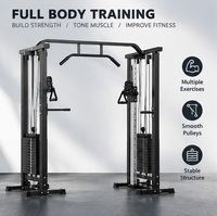 Machine d'entraînement fonctionnel à câbles croisés avec double pile de poids, équipement de gym à domicile, station d'entraînement de force