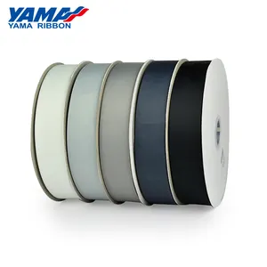 Yama Grosgrain Ribbon Grey Wholesale Pure Colors 28mm White Black RIBBONS 100% Polyester Double Face Cintas De Satin Solid Color