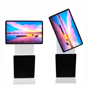 43 inch free stand multitouch LCD 360 degree rotating floor display stand advertising player