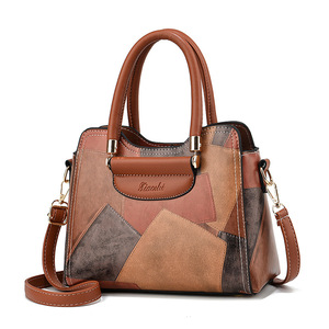 Color Blocked Women's <b>Medium</b> Size Bucket Bag Crossbody Shoulder Bag Everyday Use Retro Style Summer 2024 Polyester Lining - Product Image 5