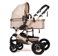 Poussette bébé peut s'asseoir deux voies enfants portable pliant haute paysage amortisseurs nouveau-né poussette cybex