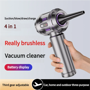 Aspirateur de voiture sans fil sans balais, souffleur d'air haute puissance 20000Pa 6000mAh, pour le nettoyage des poussières à la maison et en voiture - Product Image 4