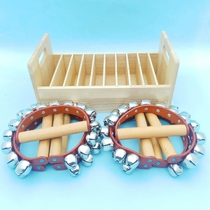 Campanas de Mano de Madera al por Mayor, Kit de 10 Campanas de Trineo con Estuche de Almacenamiento con Compartimentos para Pedidos al por Mayor en Instituciones Educativas - Product Image 2