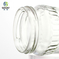 Bouteille en verre ronde de 200 ml, 220 ml, 280 ml pour sauce chili au bœuf, emballage alimentaire, pot à cornichons avec couvercle en métal noir – Vente en gros