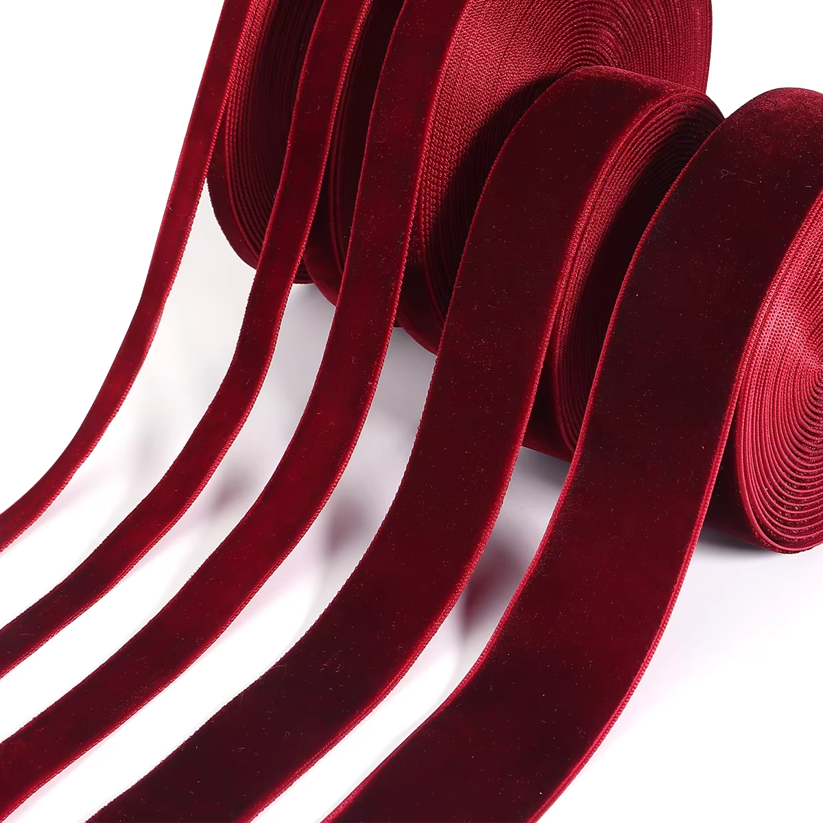 6/10/15/20/25/40mm Velvet Ribbon Wedding Party Decoration Handmade Ribbon Gift Wrapping Hair Bowknot DIY Christmas Ribbon