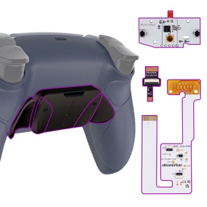 EXtremeRate - Accesorios de Juego Mejorados, Botones Traseros Metálicos Dual Sense, Reasignables, Kit de Reasignación RISE4 V3 para PS5 BDM030/040/050 - Product Image 1