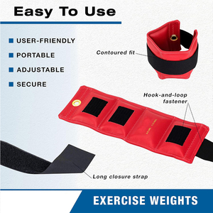 Pu Cổ Tay Mắt Cá Chân Trọng Lượng Sức Mạnh Đào Tạo Cánh Tay Chân Trọng Lượng Với Dây Đeo Có Thể Điều Chỉnh Cho Chạy Bộ Thể Dục Dụng Cụ Yoga Pilates Quả Tạ Vòng - Product Image 2