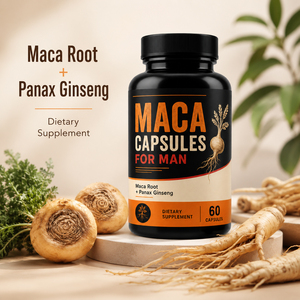 Complément de soutien immunitaire de haute qualité pour adultes, à base d'extrait de Maca, de Panax Ginseng, d'Ashwagandha et de Palmier Nain, pour le développement des fessiers, Maca Noire 60 - Product Image 4