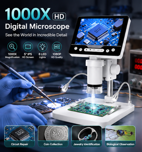Nuovo Arrivo KENSOYA Microscopio Digitale Elettronico LCD HD da 4,5 Pollici per Riparazione Circuiti Stampati, Ingrandimento <span class=keywords><strong>500x</strong></span>, Portatile, IP54 V16 - Product Image 2