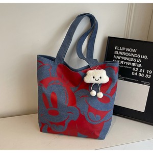 Bolso de Hombro de Lona de Algodón con Diseño de Dibujos Animados, Popular entre los Jóvenes, a Todo Color, Moderno y para Compras - Product Image 6