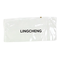 Sac à fermeture éclair en PVC transparent personnalisé avec logo, étui à crayons en plastique transparent, pochette de papeterie pour étudiants, fournitures scolaires et de bureau
