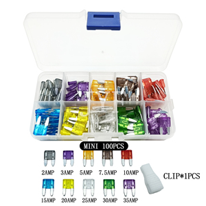 Fusibles para Automóvil 2A 3A 5A 7.5A 10A 15A 20A 25A 30A 35A, Mini, Micro, Estándar, Medianos y Grandes, Kit de Fusibles de Cuchilla - Product Image 3