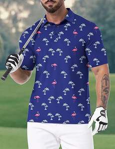 Polos de golf para hombre, camisetas de manga corta, Polo seco de rendimiento, camisetas de golf informales que absorben la humedad - Product Image 5