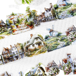 30 cái/gói Pet loạt phong cảnh cuốn sổ tay trang trí vật liệu dán ngôn ngữ loạt kỳ nghỉ trang trí gói Sticker - Product Image 4