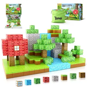 O mais recente design magnético Building Blocks Construir o conjunto mundial Montessori Toddler brinquedos sensoriais Fidget Cube construção brinquedos