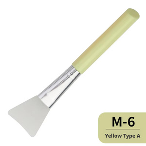 Pinceaux cosmétiques professionnels en silicone à poils de <span class=keywords><strong>blaireau</strong></span> obliques et angulaires pour salons de beauté – Vente en gros - Product Image 6