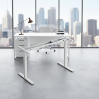 Bureau assis-debout convertible extensible à hauteur réglable, structure métallique, fixation murale, simple ou double, moderne, pour bureau, maison, chambre, garantie 5 ans