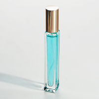 Nouvel atomiseur de parfum à l'huile vide de luxe en gros bouteille de parfum en verre transparent rechargeable de 10ml avec paquet de boîte de papier de pulvérisation