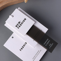 Étiquettes suspendues de luxe personnalisées avec logo imprimé, étiquettes de vêtements en petite quantité, étiquettes volantes en papier pour vêtements
