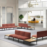 Ensemble de canapés de bureau modulaires modernes et simples en tissu profilé créatif pour le bureau à domicile et les salles d'attente d'hôtel