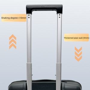 Ensemble <span class=keywords><strong>de</strong></span> bagages à roulettes en PP vendu directement en usine, quatre pièces, résistant aux chocs, avec poignée épaisse, fermeture éclair, roues silencieuses, guidon - Product Image 3