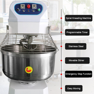 Nueva Mezcladora de Harina Automática de Acero Inoxidable de 35L, Máquina para Hacer Masa, Mezcladora de Pan Pequeña, Máquina para Hacer <span class=keywords><strong>Pizza</strong></span>, Uso Comercial en Panadería - Product Image 5