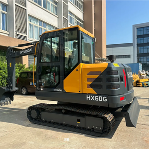 Excavadora usada importada de Corea Hyundai HX60G Mini Excavadora hidráulica sobre orugas HX80 HX80G HX130 con EPA CE para Venta barata - Product Image 1