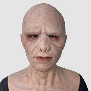 Masque en silicone réaliste personnalisé, costume de cosplay <span class=keywords><strong>Lord</strong></span> <span class=keywords><strong>Voldemort</strong></span>, casque, accessoires pour la tête pour Halloween, pour adulte - Product Image 1