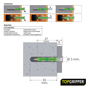 Topgripper Tappi Bi-Materiale in Confezione Blister con Viti 0,5 mm. 50 Pezzi - Product Image 4