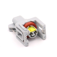 Conector Automotriz Hembra de 1 Pin Gris Marca XLCN 1743486-3 Enchufe Impermeable