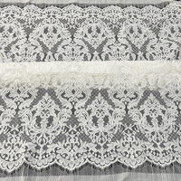 Dentelle Chantilly faite à la main au crochet, dentelle française pour mariage, dentelle cordonnée