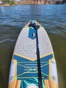 Vente en gros d'accessoires aquatiques : Planche de paddle gonflable en bois pour la pêche avec siège de kayak HI02, construction en H - Product Image 3