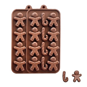 Cetakan silikon coklat desain Natal cetakan permen silikon baru cetakan Natal Set silikon cetakan Natal untuk memanggang permen - Product Image 6
