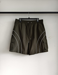 Tuta Sportiva da Uomo Antivento Vintage, Set Calcio Personalizzabile con Blocchi di Colore, Maniche Corte, Pantaloncini <span class=keywords><strong>Cargo</strong></span> con Bordi a Contrasto, in Nylon, Due Pezzi, OEM - Product Image 5