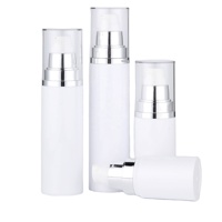 Bouteille à pompe sans air sous vide personnalisée de 30ml 50ml 80ml 100ml Emballage cosmétique en plastique Bouteille sans air en spray avec logo personnalisé