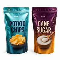 Sachet Doypack à fermeture éclair personnalisé avec logo imprimé en gravure, qualité alimentaire, prix usine JIAHE, pour l'emballage de chips de pommes de terre