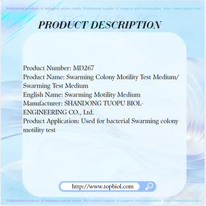Terreno <span class=keywords><strong>di</strong></span> Coltura per <span class=keywords><strong>Test</strong></span> <span class=keywords><strong>di</strong></span> Motilità delle Colonie in Folla, Utilizzato per il <span class=keywords><strong>Test</strong></span> <span class=keywords><strong>di</strong></span> Motilità delle Colonie Batteriche in Folla - Product Image 2