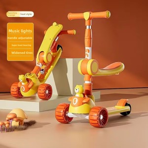 Nuevo Modelo al Por Mayor de Patinetes de 3 Ruedas para Niños con Pedal Plegable y Ligero con Ruedas de Goma para Edades de 3 a 12 Años - Product Image 3