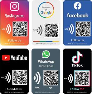 מותאם אישית QR NFC Instagram הדחיפה מדבקה חסידי עבור עסק משלך - Product Image 4