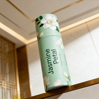 Tube en papier recyclable personnalisé 2-en-1 pour baume à lèvres, parfum solide, déodorant en stick |   Emballage cosmétique écologique double