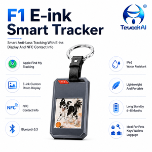 Traceur intelligent anti-perte <span class=keywords><strong>F1</strong></span> avec écran E-Paper et carte NFC – Localisateur d'objets pour bagages, animaux, clés, portefeuilles – Vente en gros - Product Image 3