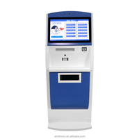 Terminal de libre-service intérieur Wintronix : Machine tout-en-un pour la collecte et l'impression de billets, lecteur de codes-barres, écran tactile, prise en charge SDK
