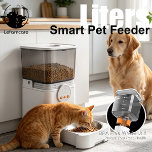 Distributore Automatico di Cibo per Cani e Gatti 4L con Compartimento Essiccante Antiumidità, Crocchette Fresche, Schermo LED e Funzionamento a Pulsante - Product Image 6