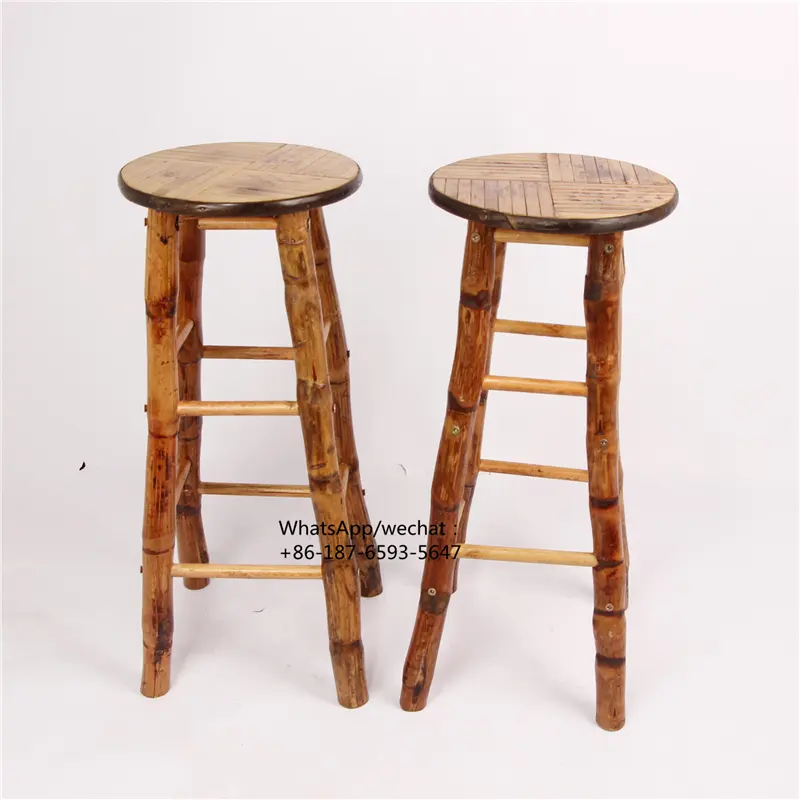 घटना के लिए प्राकृतिक रंग बांस barstools