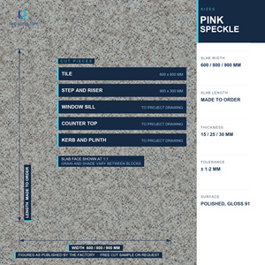 Panneau <span class=keywords><strong>de</strong></span> granit Luca Pink Speckle |   Granite naturel pour cours <span class=keywords><strong>de</strong></span> poterie, magasin High Bay, magasin d'échantillons et atelier <span class=keywords><strong>de</strong></span> confiserie ODM OEM - Product Image 4