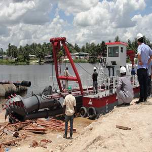 Kapal Keruk Hisap 1600mm dengan Pompa/Motor/Mesin Tenaga Diesel Kontrol PLC untuk Pengerukan Pasir Sungai - Product Image 5