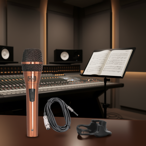 Microphone vocal dynamique professionnel 5 cœurs en cuivre, portable, sortie XLR pour chant et karaoké - Product Image 2