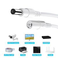Accessoires de surveillance d'alimentation de port 5,5 mm x 2,1 mm compatibles avec un adaptateur secteur 5 V CC pour caméra de sécurité IP réseau CCTV